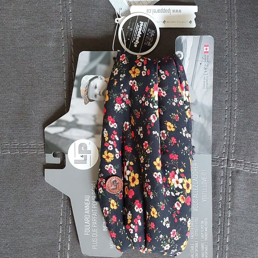 L&P Floral Infinity Scarf -0-5T